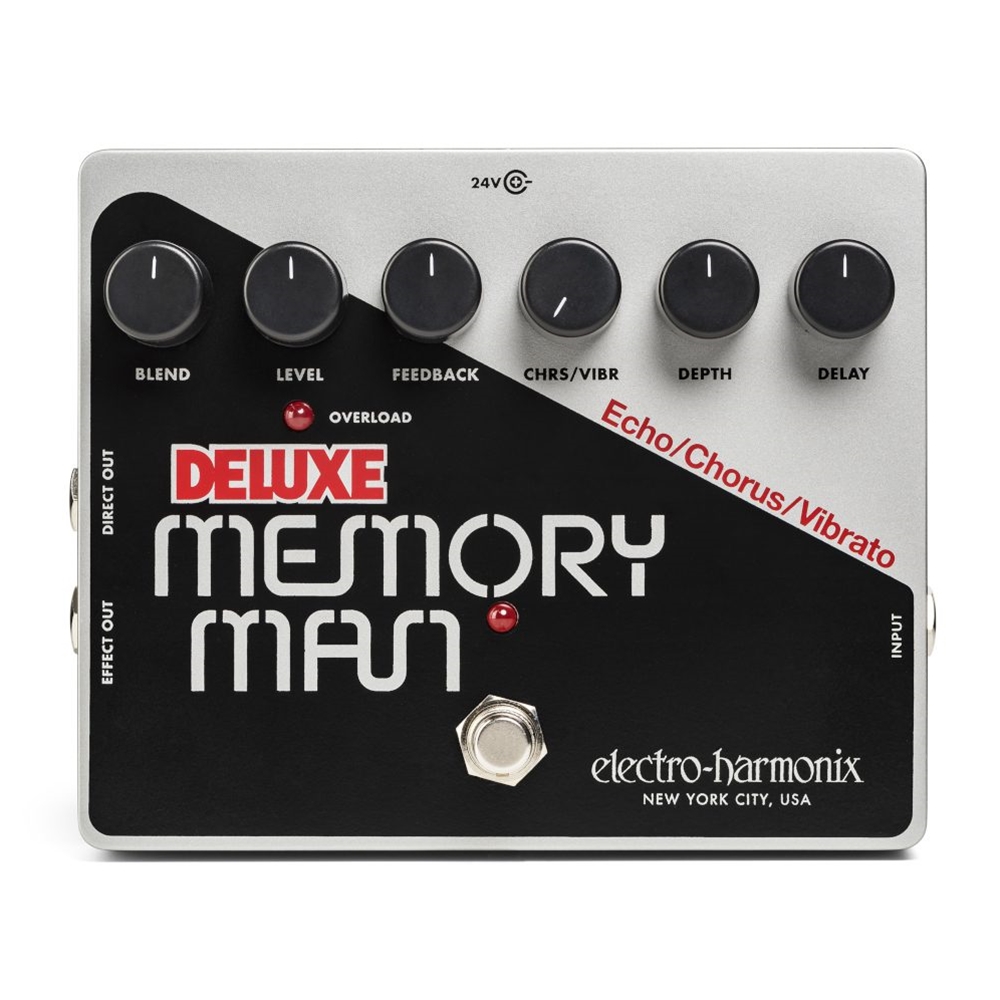 Electro-Harmonix DELUXE MEMORY MAN 550mS Analog Delay / Chorus / Vibrato Guitar Effects Pedal